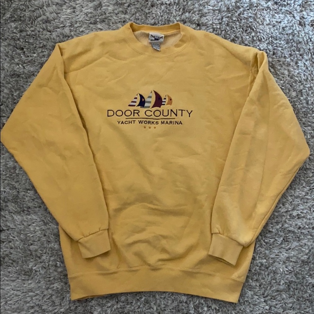 Vintage Door County Yacht Oversized Sweatshirt